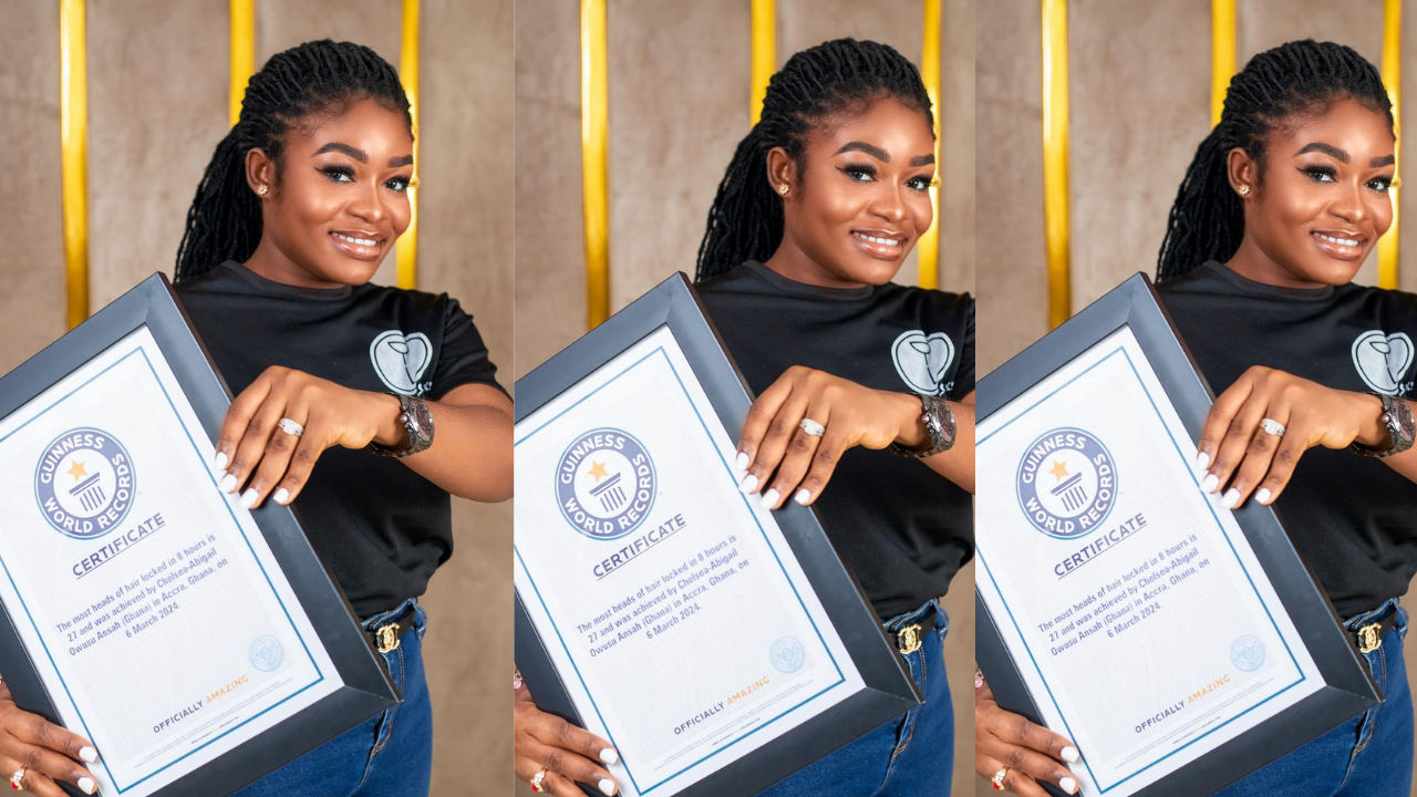 Ghanaian hairstylist emerges as the New Guinness World Record for most heads of hair locked – ZionFelix.net