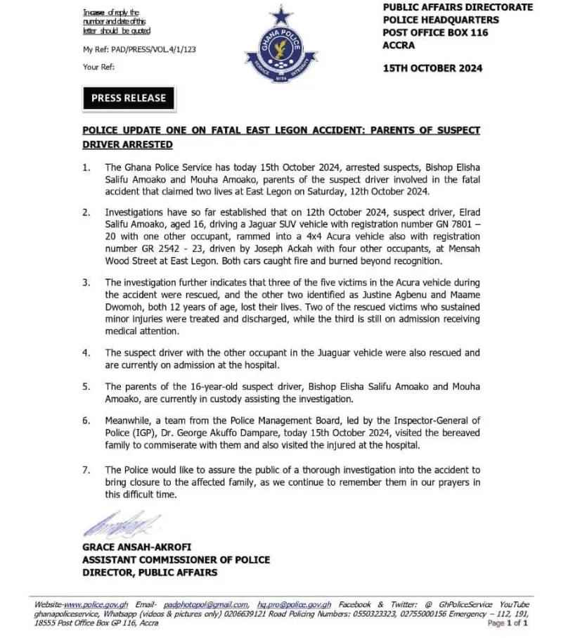 East-Legon-Accident-Police-Update