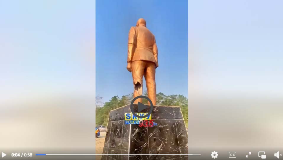 Akufo Addo's statue vandalised 