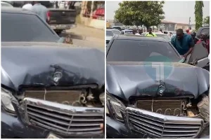 Multi-Vehicle Accident Near Tesano-Papaye: Bishop Salifu Amoako's Car Among the Five Involved