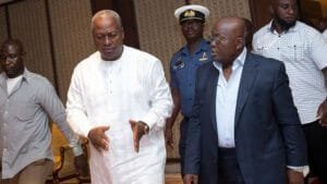 Mahama and Akuffo addo transition