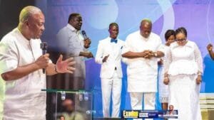 John Mahama Ministering at 31st Night