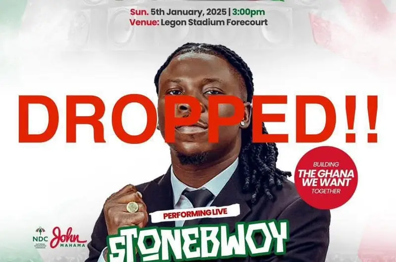 Stonebwoy Dropped from NDC's Victory Concert