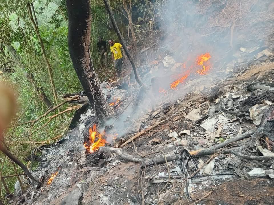 Photos of Obuasi Helicopter Tragedy