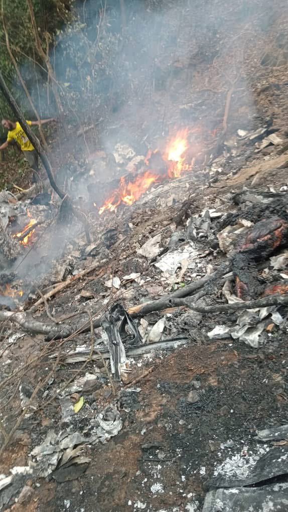 Photos of Obuasi Helicopter Tragedy