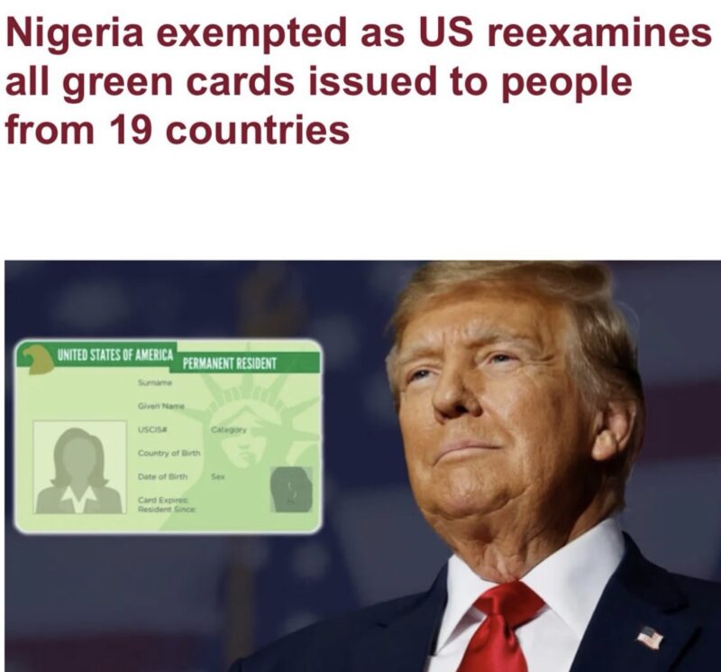 TRUMP REVIEW GREENN CARD