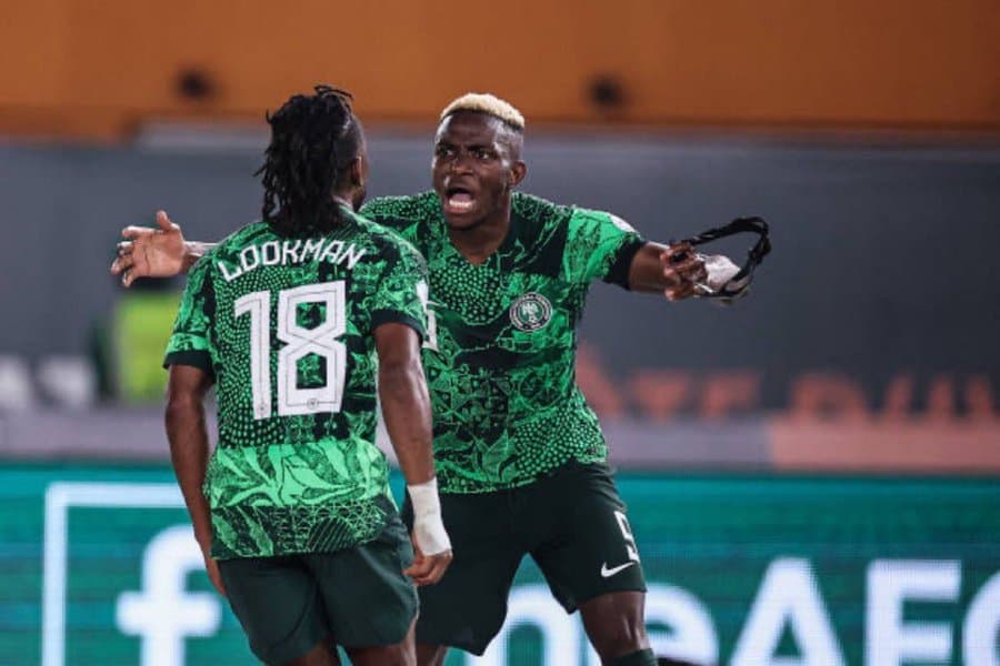 AFCON Halftime: Nigeria 2–0 Mozambique.