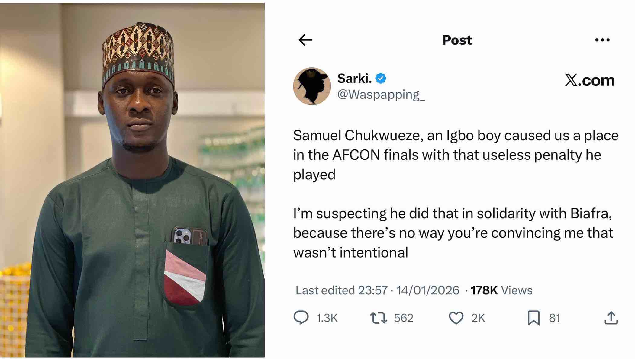 Arewa Influencer Sparks Outrage After Comment Targeting Super Eagles