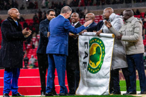 AFCON 2027: Kenya, Tanzania, Uganda Receive Tournament Flag After Morocco Finals