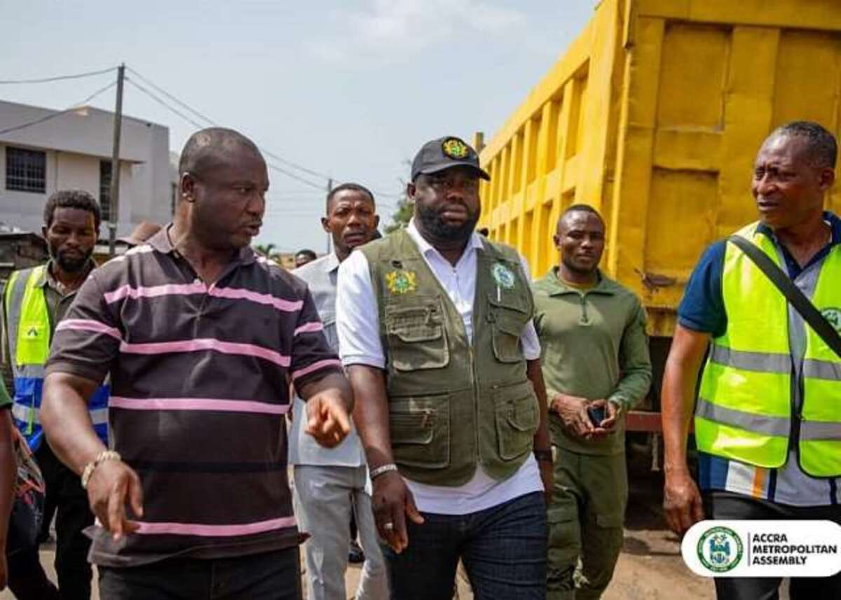 Mayor of Accra Leads Demolishing Exercise to Improve City Sanitation
