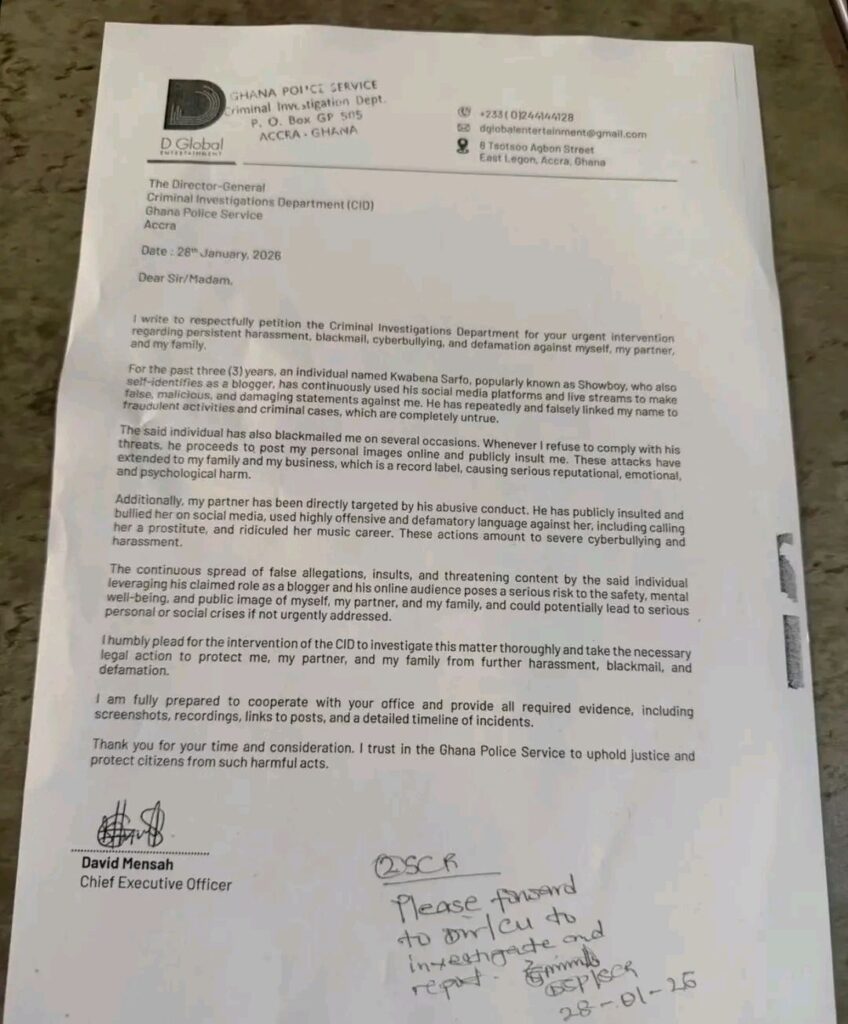showboy arrest by police