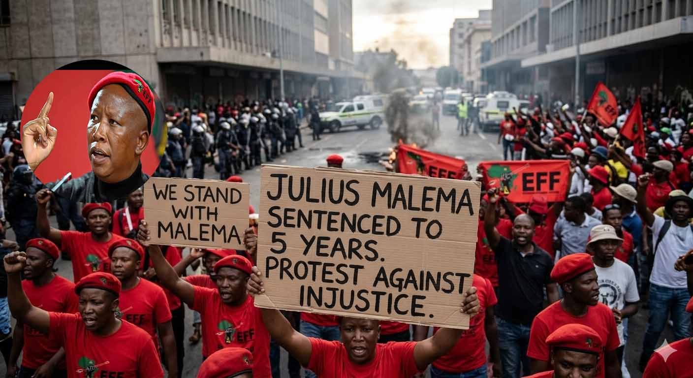 Julius Malema sentenced 5 years