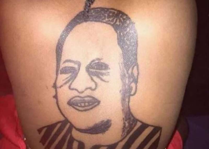 NDC Lady tattoo - mahama