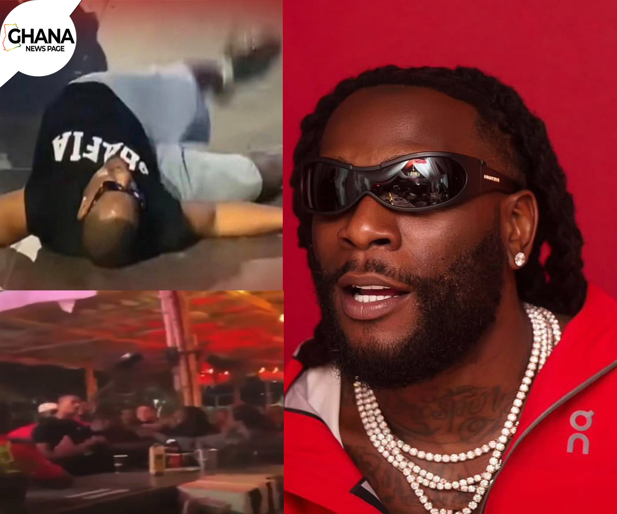 burna boy in a fight