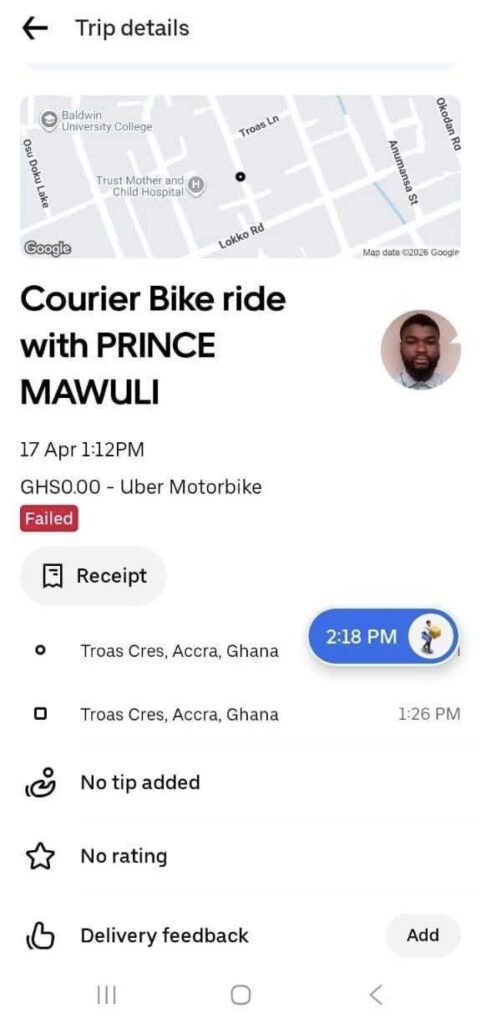 uber delivery guy