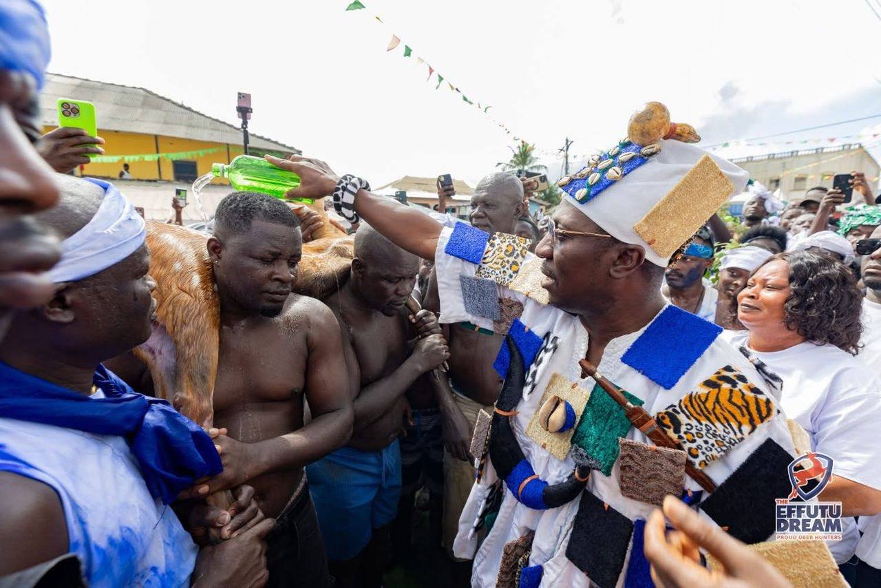 Afenyo-Markin Steals the Show in Stunning Traditional Regalia at 2026 Aboakyer Festival___