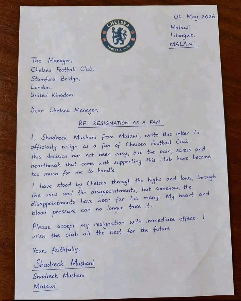 Chelsea Football Die Hard Fans Request to Resign