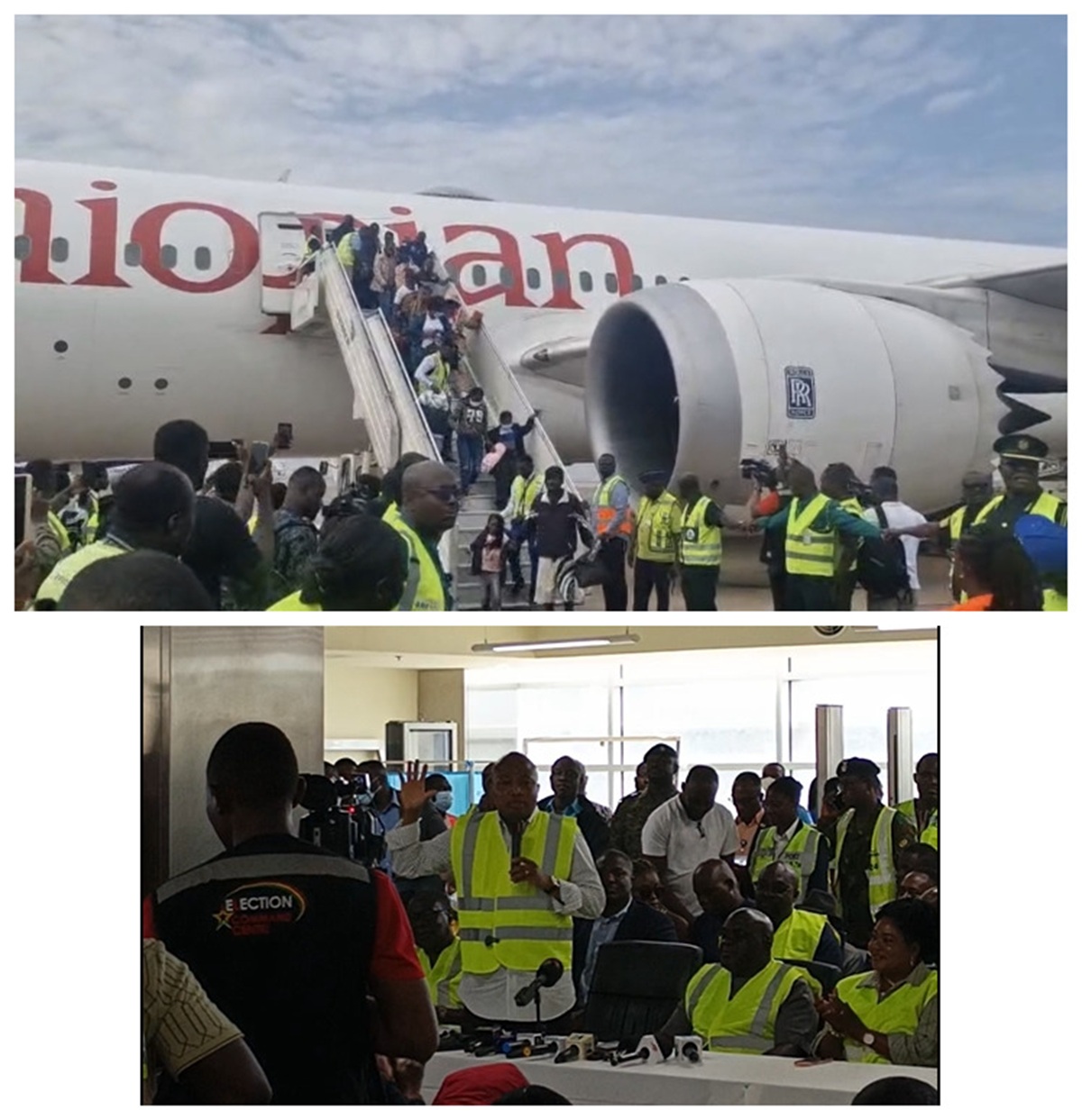 Government Welcomes First Batch of Ghanaian Evacuees From South Africa
