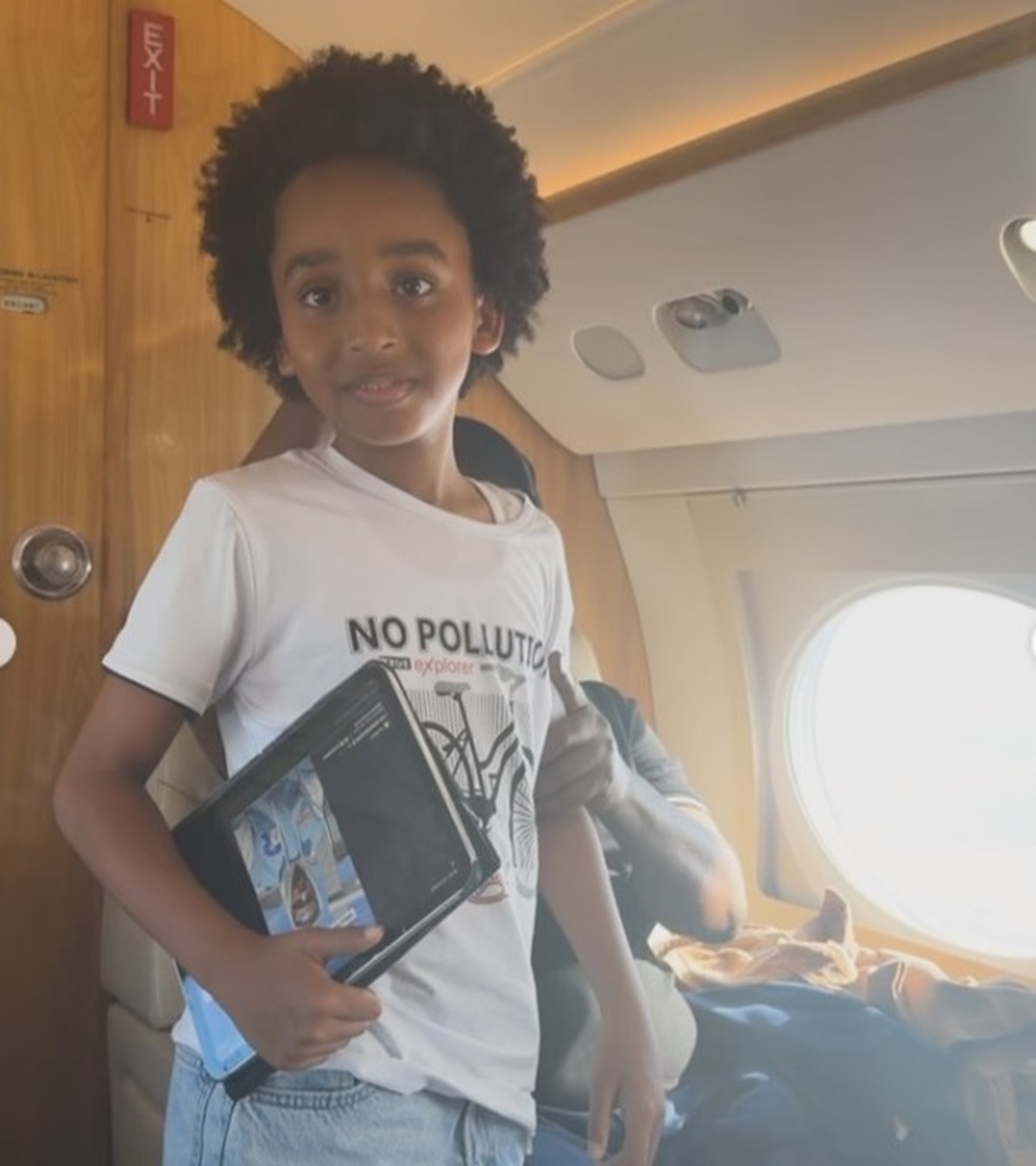 Laila Charani Flaunts Regina Daniels Sons On Private Jet Amid Mystery Man Drama