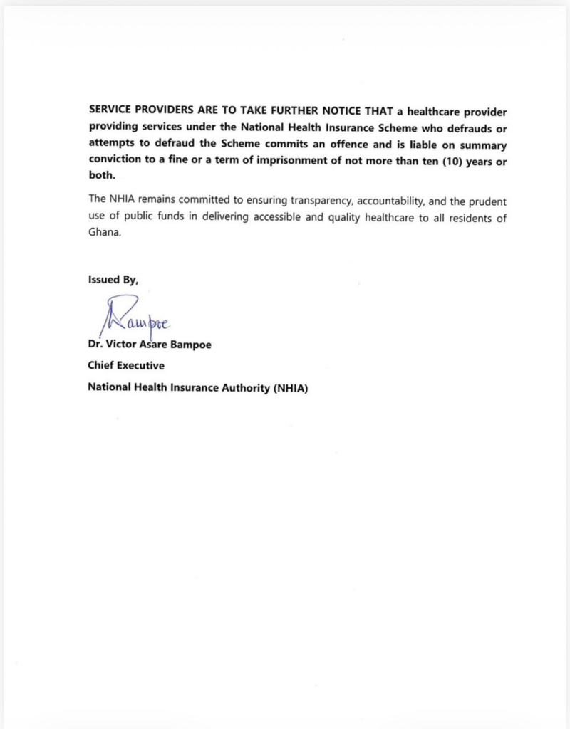 NHIA Suspends Three Pharmacies Over Fraudulent Claims