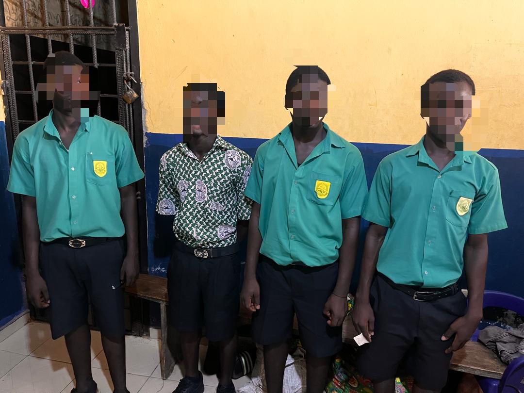 Tema Police Arrest Four Ada Senior High Technical School Students Over Viral Weapon Video