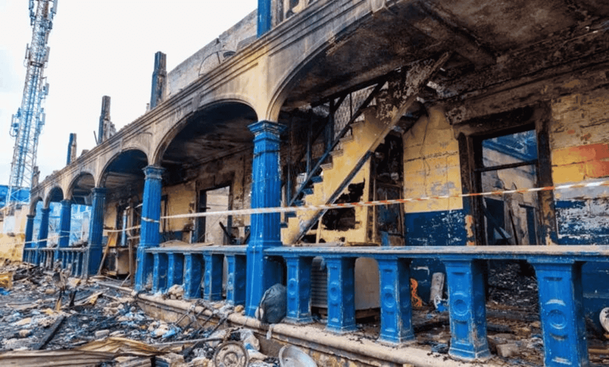 Fire Outbreak at Accra Central Police Barracks