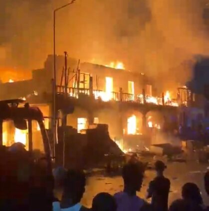 Fire Outbreak at Makola Market: Emergency Response Efforts Underway