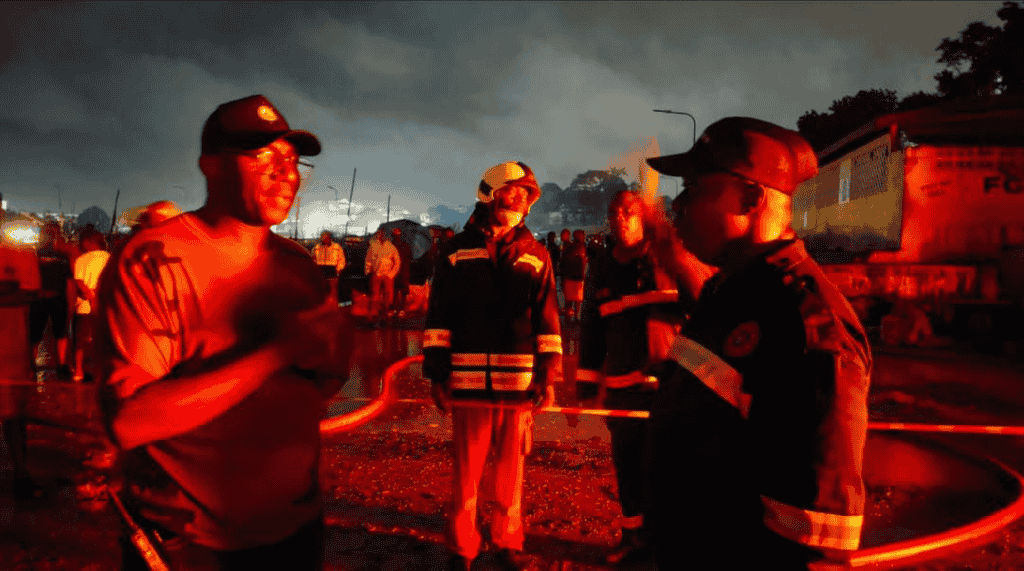 Firefighters Stop Huge Fuel Fire From Destroying Sekondi Fishing Harbour
