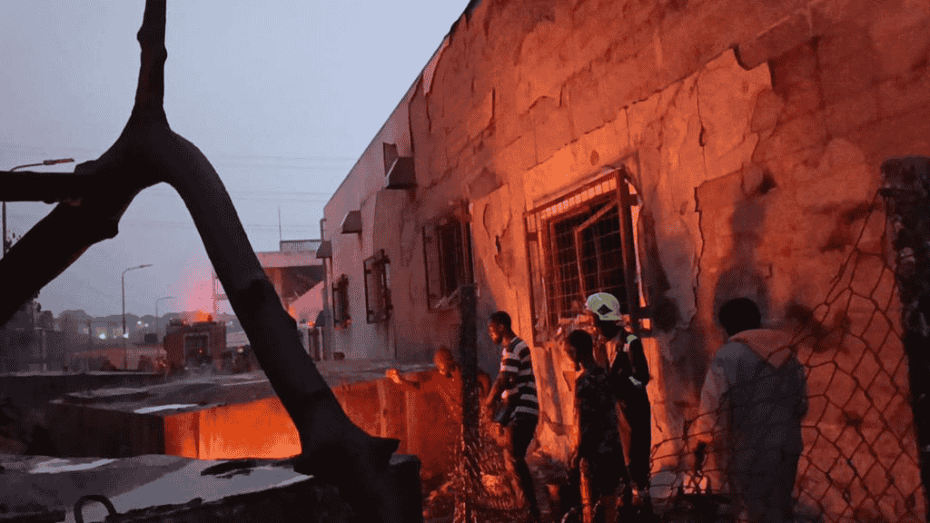 Firefighters Stop Huge Fuel Fire From Destroying Sekondi Fishing Harbour