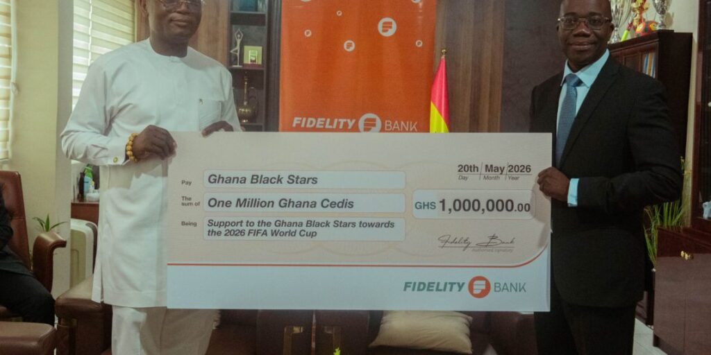 Homegrown Support Fidelity Bank Contributes GH₵1 Million to Black Stars World Cup Fund
