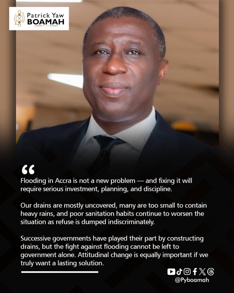 Patrick Boamah Demands Structural Investment and Attitudinal Change to End Accra Flooding