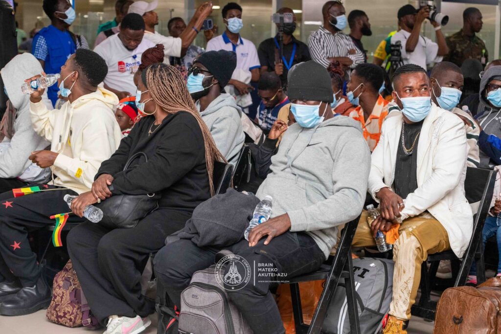 Photos of Second Ghanaian evacuees arrived in Ghana from South Africa 