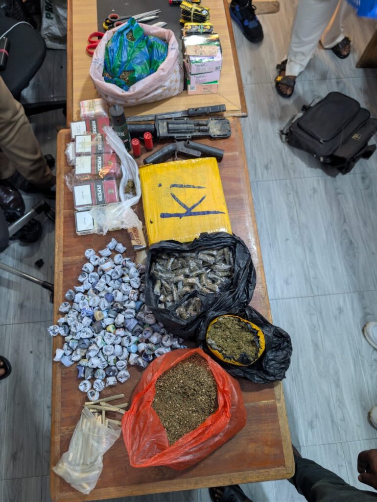 Police Arrest Four Suspects and Seize Loaded Pistol in Mankranso Drug Bust