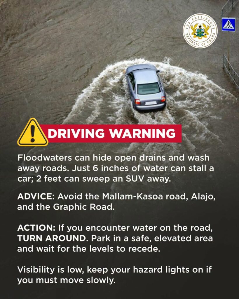 Presidency Issues Urgent Public Safety Alert and Orders Citizens to Stay Indoors During Floods