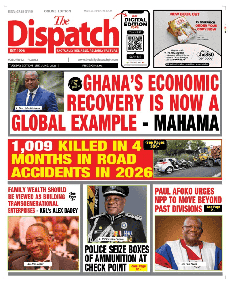 Today’s Front pages Tuesday, June 2, 2026___