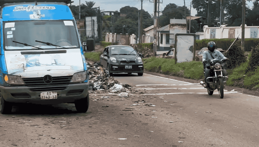 Tricycle Operators Stage Protest Over Equipment Breakdown at Oti Landfill Site