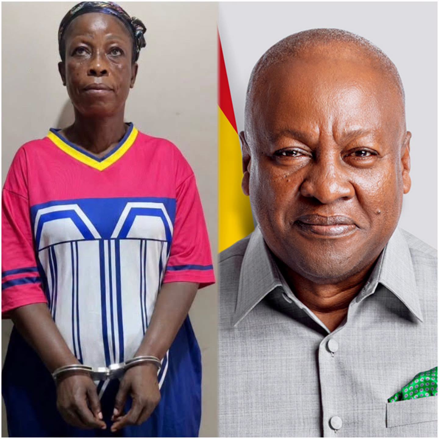A 49 Year Old Woman Arrested After Making Offensive Remarks Against President Mahama and First Lady Lordina Mahama