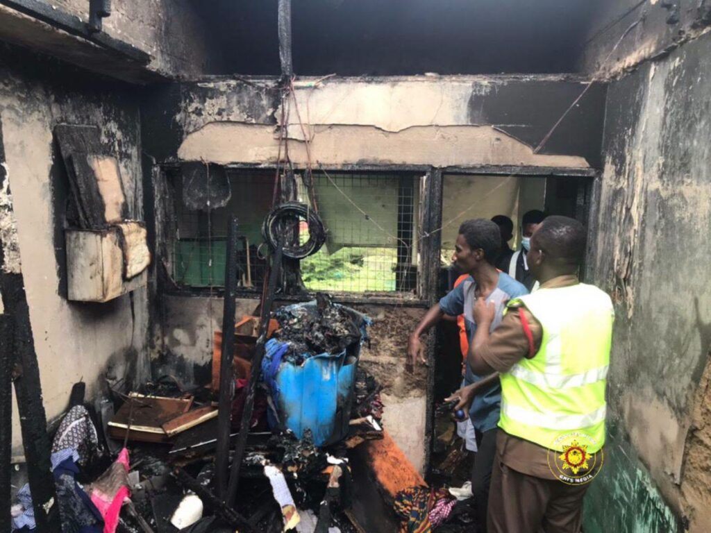 Adonten SHS stores and the House Master's office are destroyed by fire