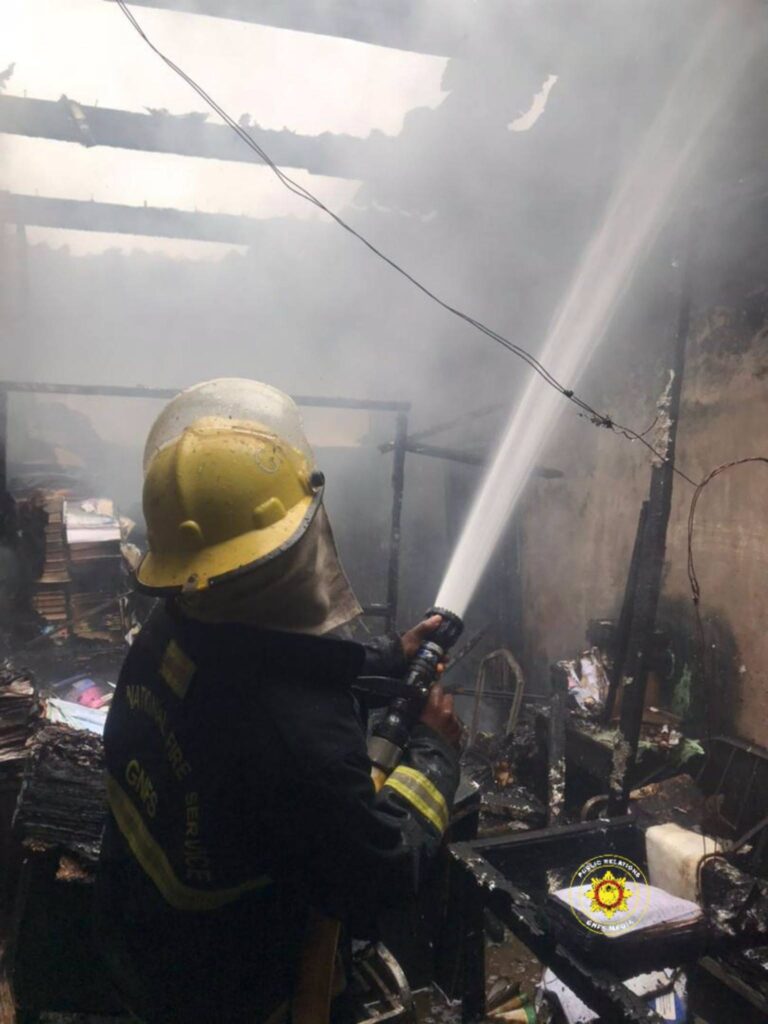 Adonten SHS stores and the House Master's office are destroyed by fire