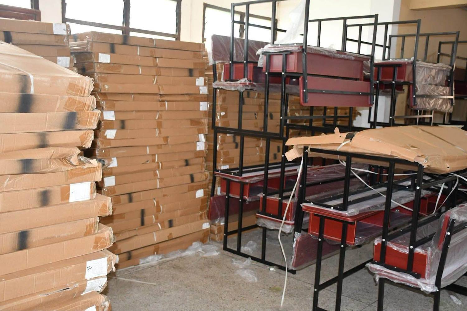 Central Tongu Distributes 2000 Desks to Local Basic Schools