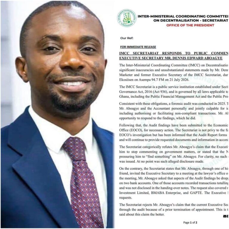 Explosive Audit Exposes Hidden GH102 Million Account of Dennis Miracle Aboagye