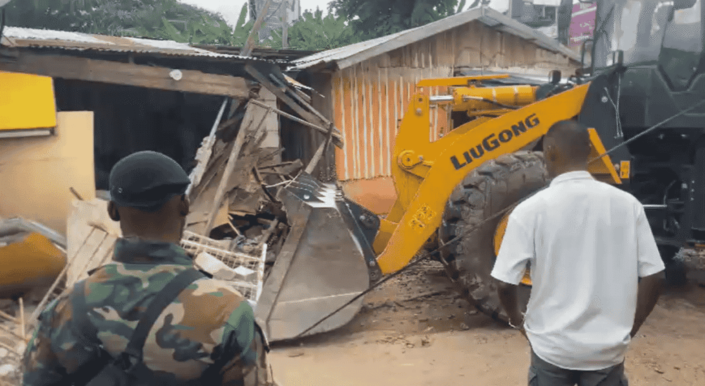 Residents Fight Back During KMA Demolition Leaving 3 Officers Injured at Adum