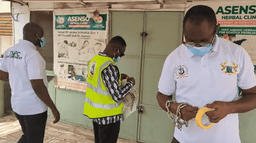 TMPC Shuts Down Unlicensed Herbal Clinics in Ashanti Region