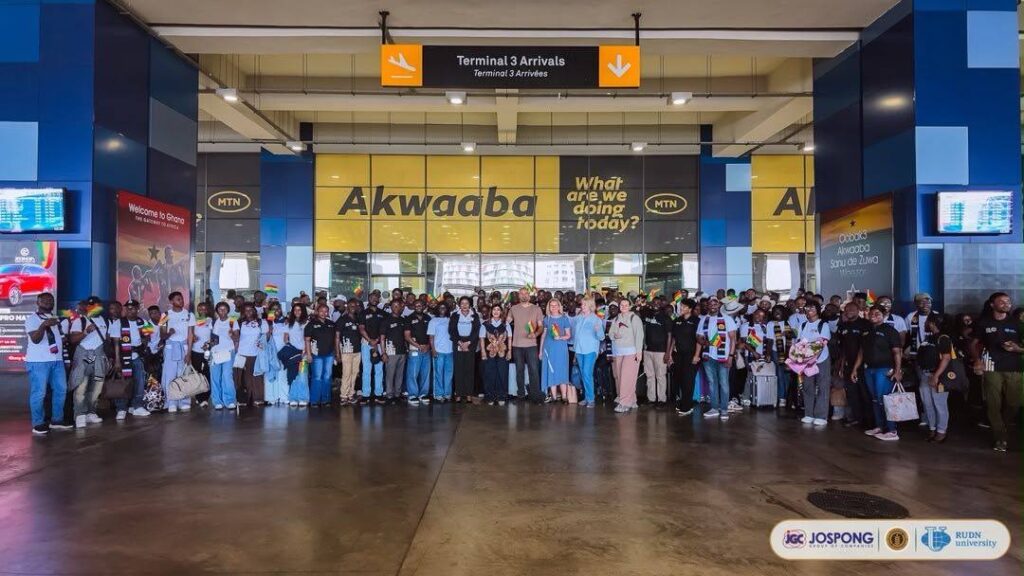118 Ghanaian Scholars Return From Russia After Studies