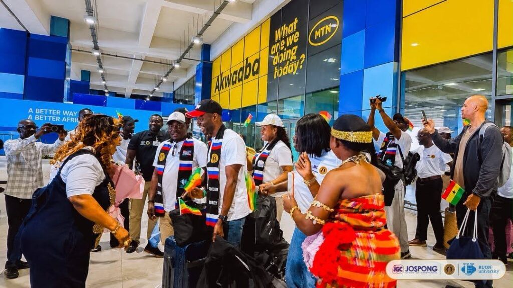 118 Ghanaian Scholars Return From Russia After Studies