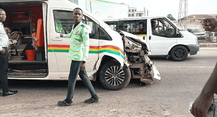 Ambulance Crash At Tech Junction Angers Kumasi Drivers
