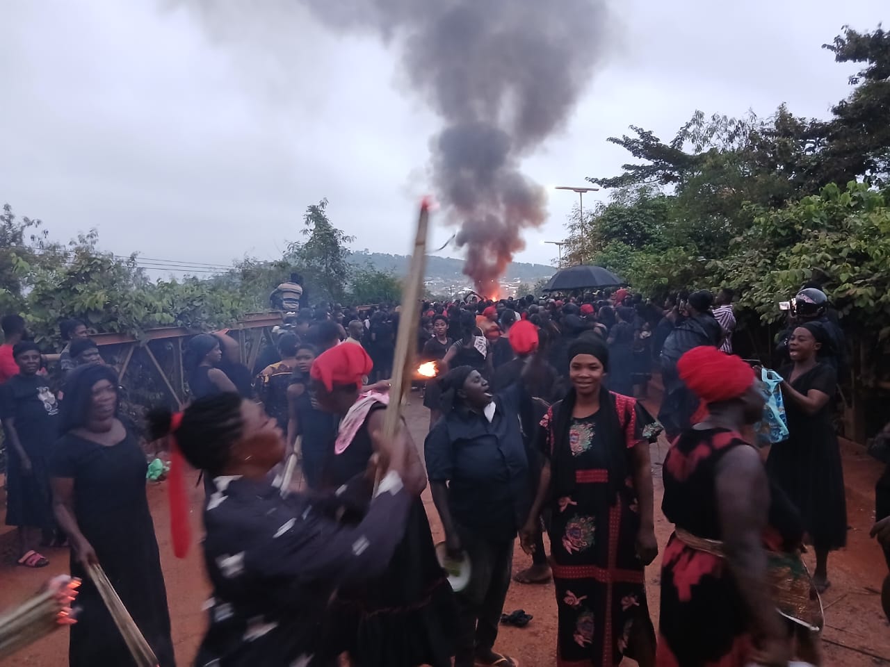 Angry Atronie Residents Block Road Over River Destruction!