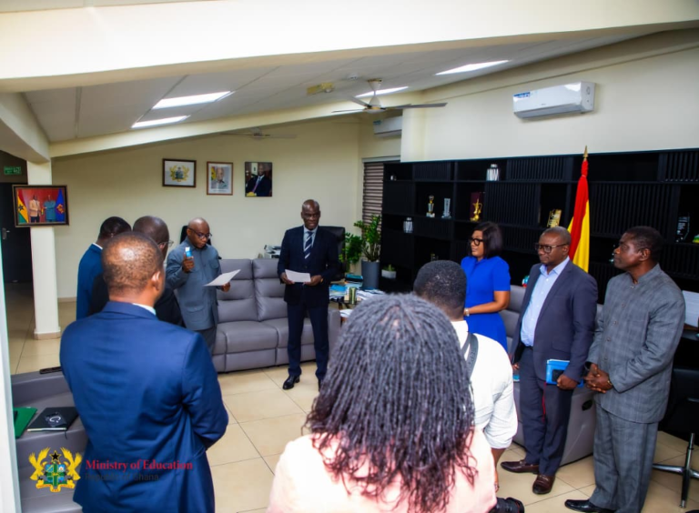 Education Minister Inducts KNUST Vice Chancellor as Chair of Technology and Consultancy Centre