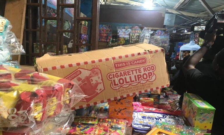 FDA Arrests Traders Over Sale of Cigarette Toffee at Makola Market