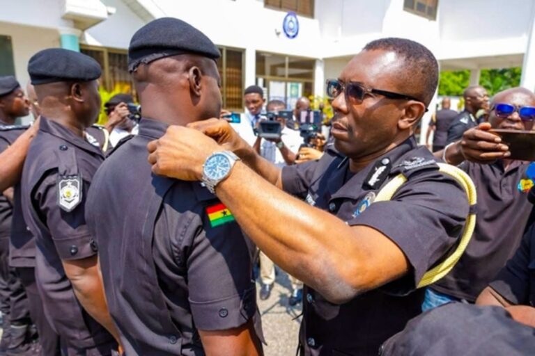 Ghana Police Promote 25 Officers After Major Drug and Robbery